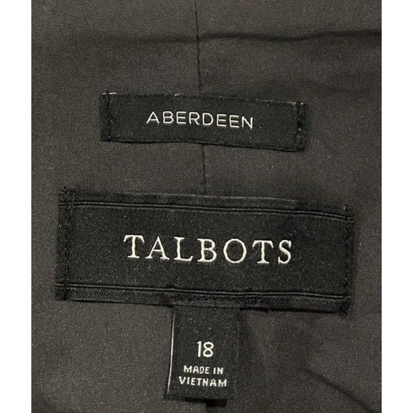 Talbots Aberdeen Blazer‎ Womens Size 18 Charcoal Herringbone Classic Jacket - Picture 3 of 9